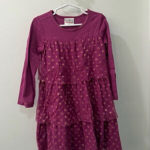 Hanna Andersson Magenta Starry Kids Dress